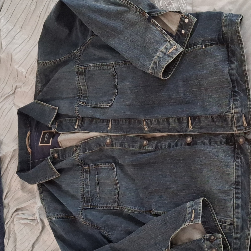 Men's Indigo Palms by Tomy Bahama Denim Jacket XL Excellent Condition